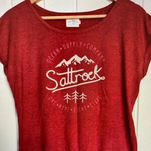 Women's Red Graphic Tee